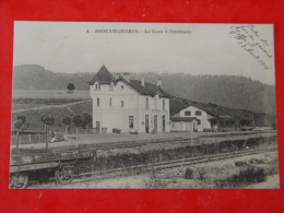 VOSGES-4-BROUVELIEURES-LA GARE A L'INTERIEUR - Brouvelieures