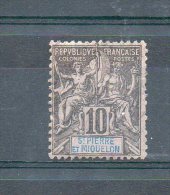 Saint Pierre Et Miquelon. Type Sage 10c - Oblitérés