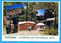 CP- Cotignac - Camping Les Pouverels - Multivues - 83 Var- - Cotignac