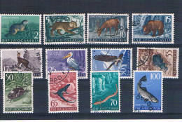 Yugoslavia. Serie De Fauna . Ivert  643/54 Us. Valor De Catalogo 75 Euros - Usados