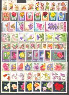 Hungary 1962-1989. Flowers Stamp Collection With Betters, 10 Complete Sets MNH (**) - Collections