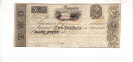 ELYRIA---Ohio    $2.00  DOLLAR  Bill  1800's  VERY SCARCE - Ohio