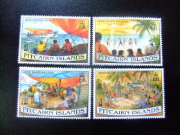 PITCAIRN  ISLANDS     1995    VACACIONES EN LA ISLA DE OENO   Yvert  Nº 444 / 447 ** MNH - Hotels, Restaurants & Cafés