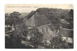 Cp, 46, Près De Bretonoux,  Castelneaux, L'Eglise - Bretenoux