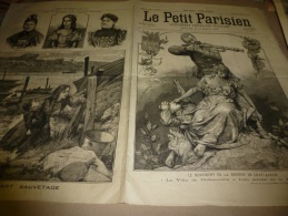 17 Octobre 1897  LE PETIT PARISIEN :  Les " VINCENT" Une Famille De Sauveteurs; Chateaudun ; Terrible Drame à Belleville - Le Petit Parisien