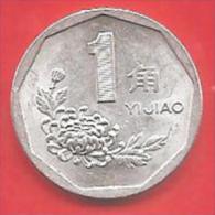 CINA - CHINA - 1996 - COIN MONETA - 1 JIAO  - CONDIZIONI SPL - Chine