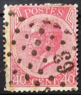 BELGIQUE               N°  20               OBLITERE - 1865-1866 Profile Left