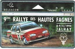 **RRR  Télecarte Holographique Belgacom Privée  9è RALLYE Des Hautes FAGNES 94  Qualité TTB   ***N° 422B00846 - Sammlungen