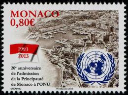 MONACO - 2013 - 20e Ann Admission De Monaco A L'ONU - 1val Neufs // Mnh - Nuevos