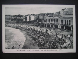 Biarritz(B.-P.).-La Grande Plage Et Le Casino Municipal - Aquitaine