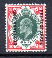 Bechuanaland Protectorate EVII 1904 Overprint On GB 1/- Green & Carmine, Very Lightly Hinged (almost MNH) (BA2) - 1885-1964 Bechuanaland Protectorate