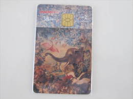 Malta Chip Phonecard,painting "the Elephant"-Air Malta Airlines,used - Malta