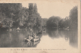 CPA CHAMPIGNY- POSTE DES PECHEURS A LA LIGNE, NR 43 - Champigny