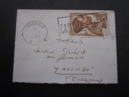 Lettre Cover By Air Mail Avion Mignonnette Libreville  Gabon Afrique équatoriale Française >M. Tirant à Yaoundé Cameroun - Autres & Non Classés