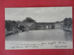 Rotograph-- >- Connecticut > Stamford -- Railroad Bridge1905cancel --- Ref 1011 - Stamford