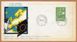 Enveloppe FDC 927 1er Jour D'émissoin Idée Européenne Jeunesse Et Enfance - 1951-1960