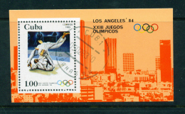 CUBA -  1983 Olympic Games Miniature Sheet Used As Scan - Blocs-feuillets