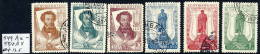 SOVIET UNION 1937 Pushkin Centenary Set Perforated 12½:12½ Used.   Michel 549A-54A - Used Stamps