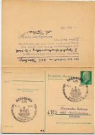 STADTWAPPEN AUSSTELLUNG BERNBURG 1969  DDR P77 Postkarte Mit Antwort - Enveloppes
