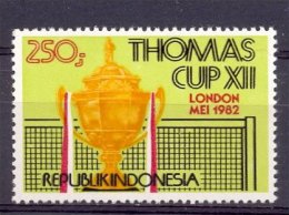 Mgm1111 SPORT 12TH THOMAS CUP BADMINTON INDONESIË INDONESIA 1982 PF/MNH  VANAF1EURO - Badminton