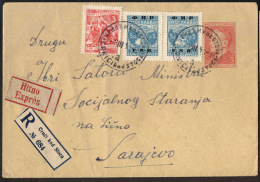 YUGOSLAVIA  - JUGOSLAVIA - ERROR - EXPRES RECOM. Label "Crnci Kod Stoca" - Postmark CRNIĆI Kod STOCA - POST AGENCY - Covers & Documents