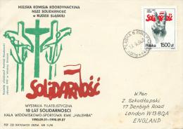 1990. ILLUSTRATED  SOLIDARITY  EXHIBITION  COVER. KATOWICE - Vignettes Solidarnosc