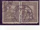 MEMORIAL CHAPEL-PAIR-1000 ANNIV-CROATIAN KINGDOM-POSTMARK-DRVAR-BOSNIA AND HERZEGOVINA-SHS--YUGOSLAVIA-1929 - Usati