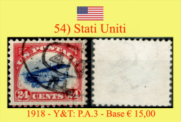 Stati.Uniti-0054 (1918 - Y&T: P.A. N.3) - 1a. 1918-1940 Oblitérés