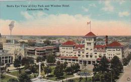 Florida Jacksonville Birds Eye View Of City Park And Windsor Hotel - Jacksonville