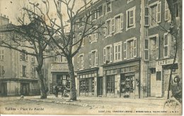 TULLINS PLACE DU MARCHE ED. BERNARD-GUELLE ECRITE CIRCULEE 1904 - Tullins