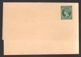 JAMAIQUE Entier Postal Enveloppe  P Vert - Jamaica (...-1961)