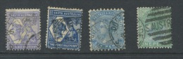 South Australia 1868  Sc 57,80,107,117 Used - Oblitérés