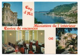 CPSM - CAP D'AIL - CENTRE DE VACANCES - MINISTERE DE L'INTERIEUR - Multivues - Coul - Ann 70 - Cap-d'Ail