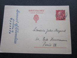 1927 Uppsala Kortbrev Brevkort  Singborg Suéde Sverige Lettre Letter Cover Entiers Postaux > Paris-IX - Ganzsachen