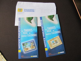 2-2940 Lettre Noumea 2001 Notices Timbres Millénaire Nouvelle Calédonie  Flamme - Covers & Documents