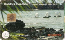 TARJETA DE MADAGASCAR DE CONVOI DE PIROGUES 50 UNITES - Madagascar