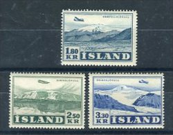 Island 1952. Yvert A 27-29 ** MNH. - Neufs