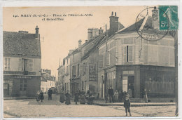 91 // MILLY    Place De L'hotel De Ville Et Grand Rue  140   ANIMEE - Milly La Foret