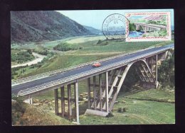 HUNEDOARA COUNTY , OHABA DE SUB PIATRA , THE AQUADUCT, CARTES MAXIMUM , 1986, ROMANIA - Agua