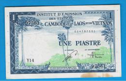 FRENCH  INDO CHINA -  1 Piastre / 1 Dong ND (1953)  P-105 - Indochine