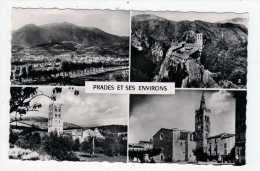 Carte Postale PRADES ET SES ENVIRONS MULTI VUES 1964 Abbaye SAINT MARTIN CANIGOU SAINT MICHEL DE CUXA  EGLISE St PIERRE - Prades