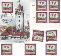 1051d: Österreich Aus 1986, Maximumkarte Und **/o Motivgleiche Briefmarken - Korneuburg