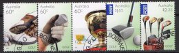 Australia 2011 Golf Strip Of 5 CTO - Used Stamps