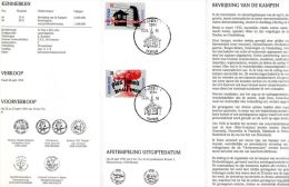 Feuillet Poste FDC 2597 2598 Hasselt 1 Libération Des Camps Et Non-prolifération Des Armes Nucléaires - 1991-2000