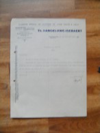 FF Document 1927 Th Vangeluwe Isebaert Rags Waereghem Waregem - ... - 1799