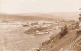 Oklahoma Cascade Locks Columbia River Highway Real Photo RPPC - Altri & Non Classificati