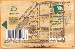 SLOVENIA - SLV 779, 200 Let – Botanični Vrt V Ljubljani 1810 - 2010, 12.000ex, 7/10/2010, Used - Slovenia