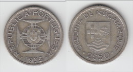 **** MOZAMBIQUE - PORTUGAL - 2,50 ESCUDOS 1935 - ARGENT - SILVER **** EN ACHAT IMMEDIAT !!! - Mosambik