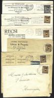 Belgique - CB074 - Albert Ier Képi - 6 Enveloppes - Obl. JEMAPPES-BRUXELLES-HAINE St PIERRE-LIEGE - Assurances Minerve - - 1931-1934 Képi