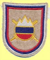 SLOVENIA, SLOVENIAN  ARMY  PATCH FOR DESERT UNIFORM, AFGANISTAN, COAT OF ARMS - Stoffabzeichen